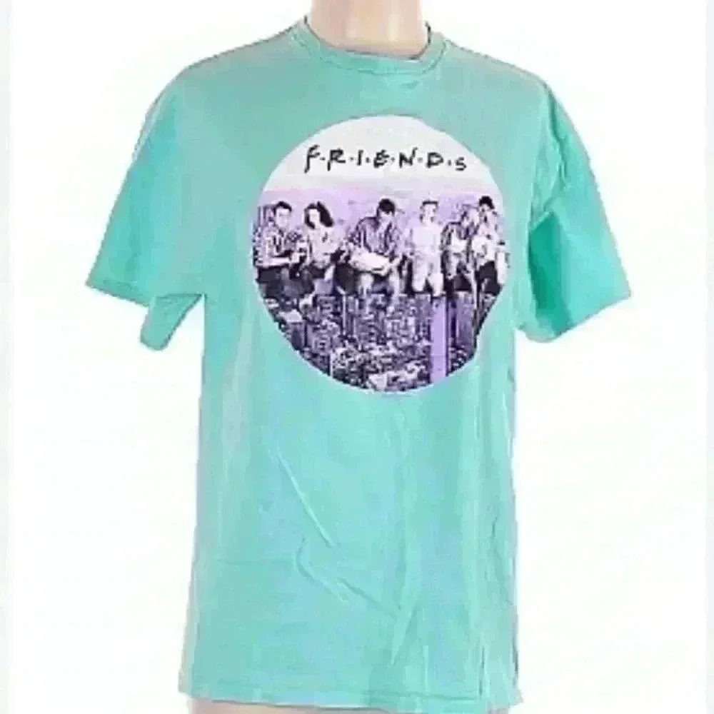 NEW FRIENDS Unisex short sleeve T-shirt FRIENDS TV SHOW CAST - Size Large